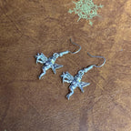 Handmade Fairy Angel Themed Drop Earrings Silver Tone Charm Dangle Earrings Various