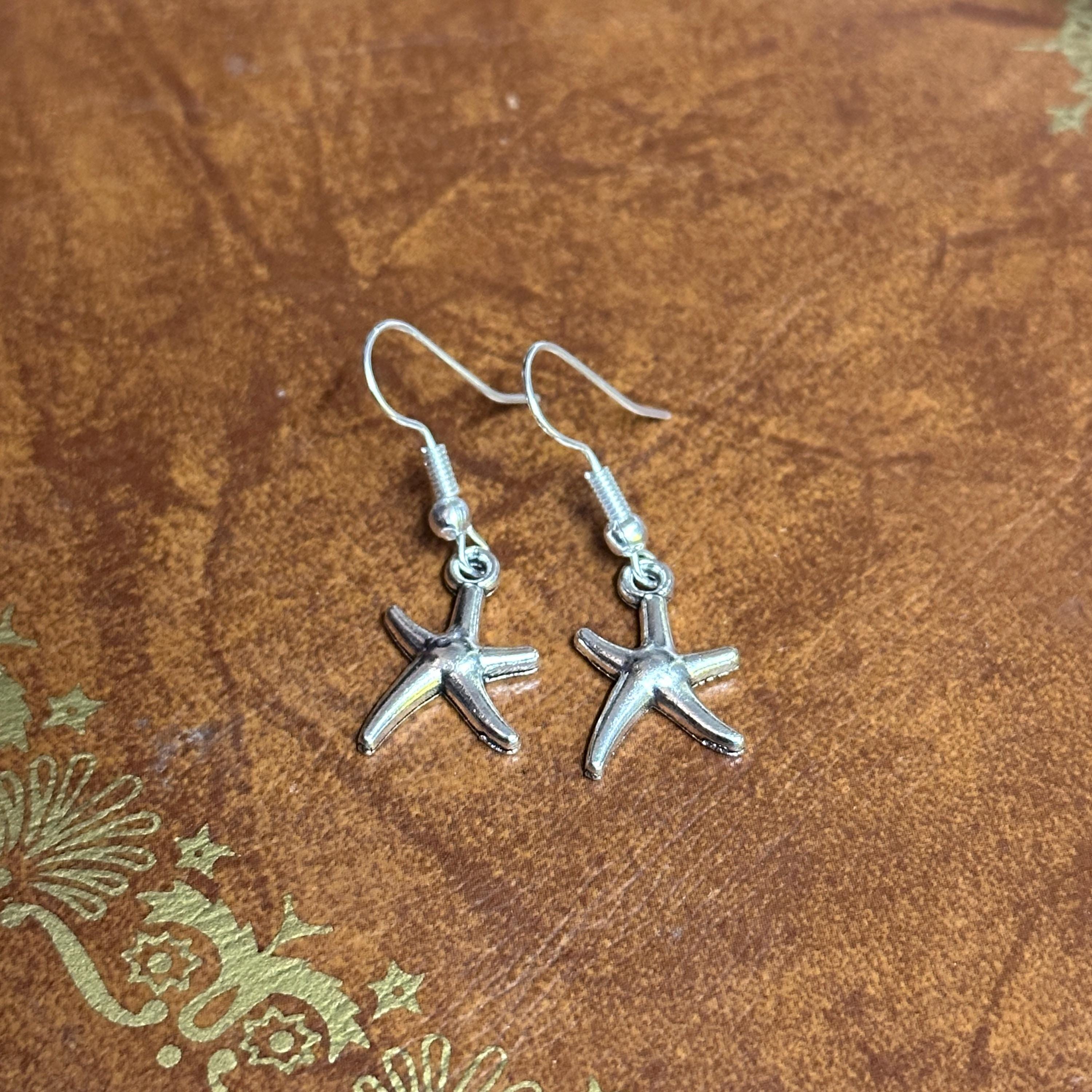 Handmade Lucky Charm Drop Earrings Silver Tone Dangle Earrings Various