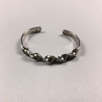 Vintage 925 Sterling Solid Silver Twist Bracelet Hallmarked