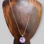 Vintage Mid-Century 50s/60s Cherry Blossom Floral Pendant Necklace