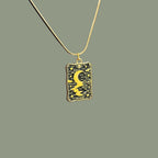 the moon tarot card pendant necklace